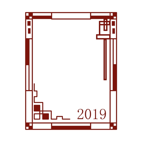 中国风新年边框插画