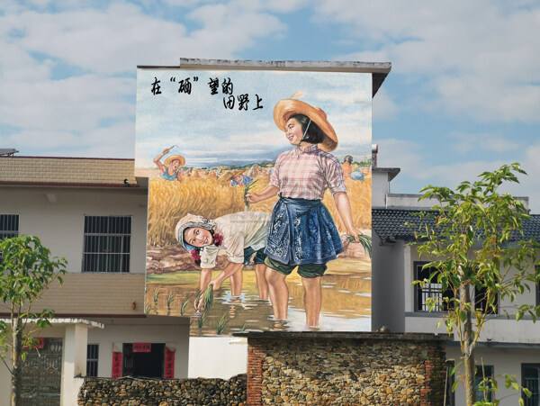 农村立体墙绘