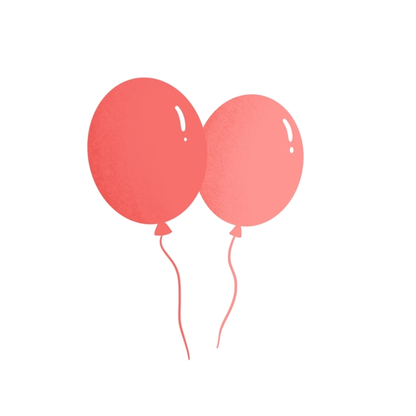 粉色气球元素可爱可商用