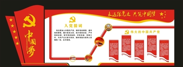 中国梦党建展板