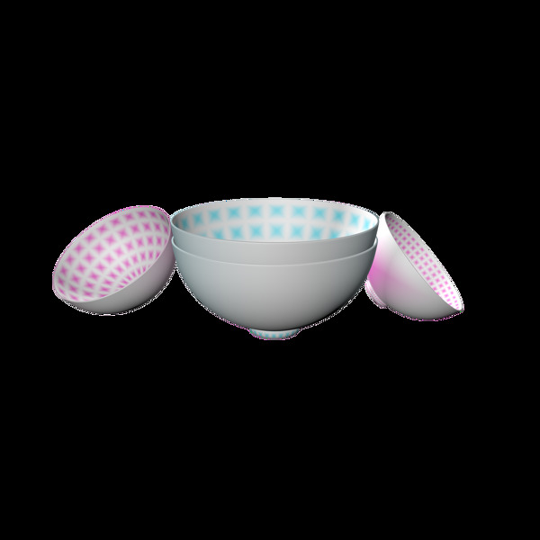 3D创意碗C4D饭碗素材碗筷