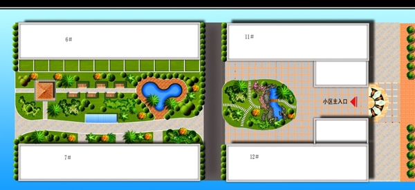 小区平面效果图图片