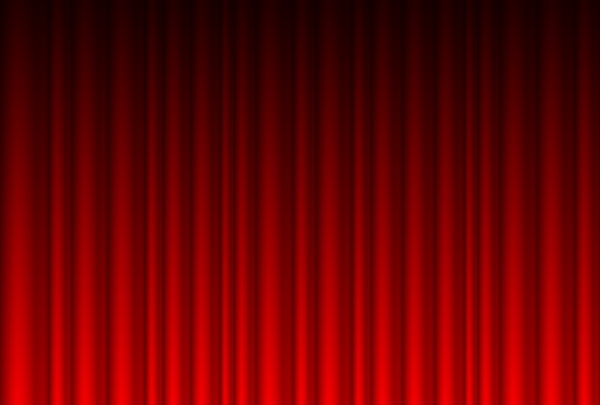 红色的窗帘背景矢量素材05