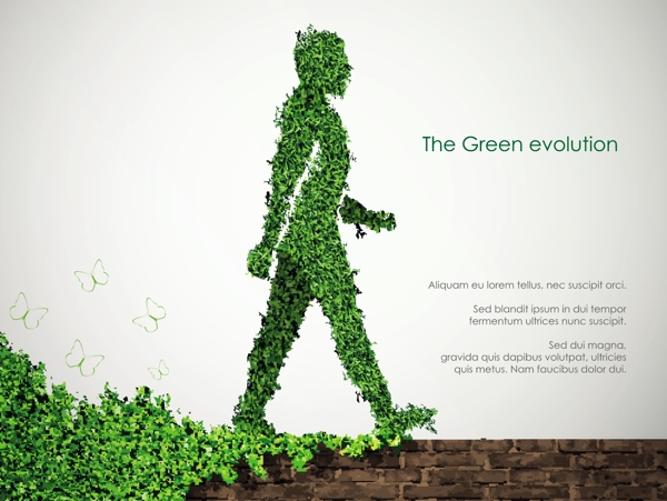 绿色创意环保背景矢量素材4