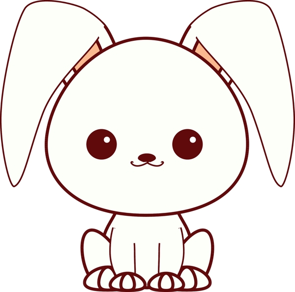 AI插画小兔子装饰图案