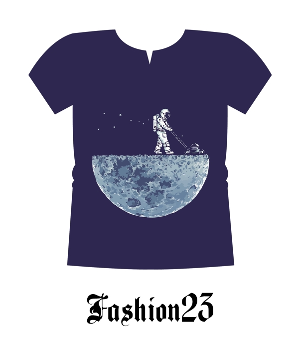 月球漫步文化衫