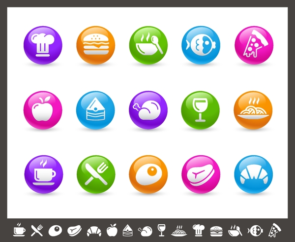 美食APP订餐系统icon图标
