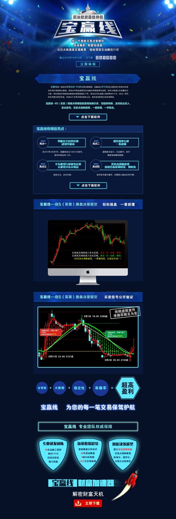 投资宝赢线股票大盘投资理财网页设计