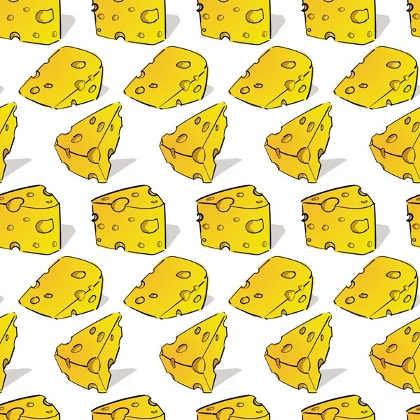 美味的奶酪的图案