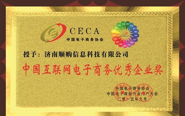 中国互联网电子商务铜牌