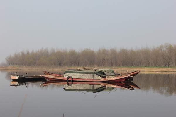 汉江河水船水面图片