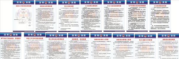 深圳消防制度和职责牌