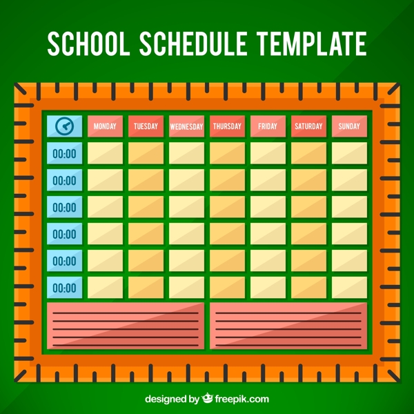 学校课程表素材