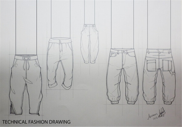 多款裤子设计图