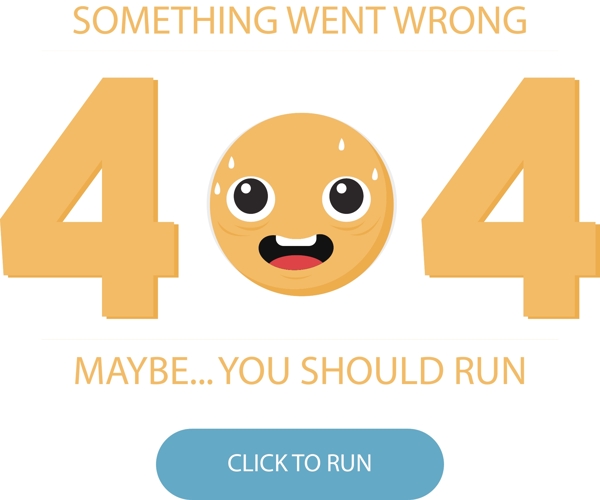 网页404错误页艺术字设计