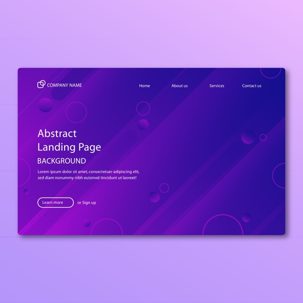 紫色网页设计