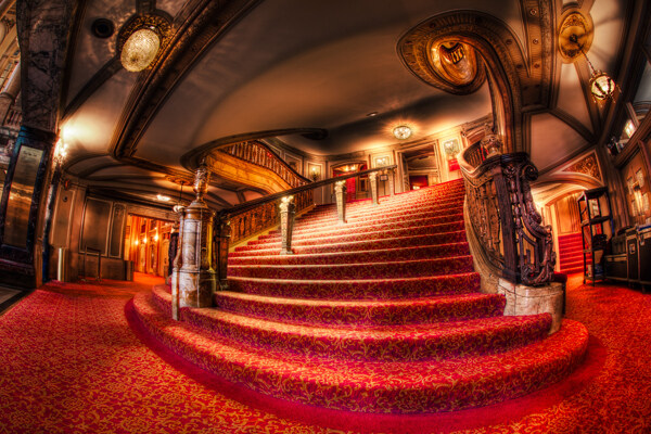 芝加哥剧院楼梯图片