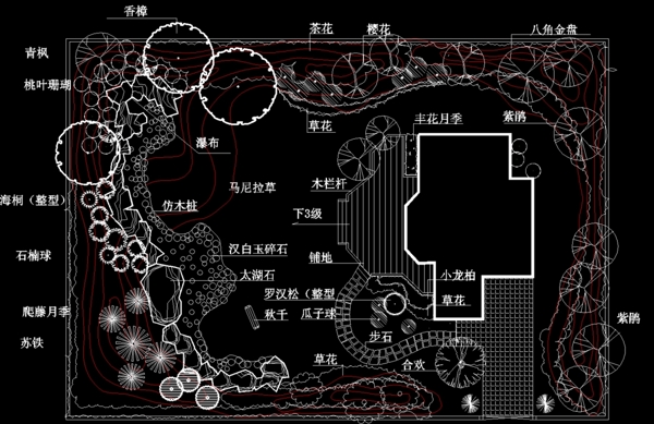 公园广场小庭院园林设计图图片