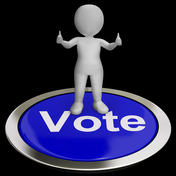 投票按钮的显示选项或选择投票