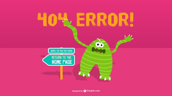 愤怒怪物404错误背景