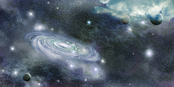 银河系背景图片
