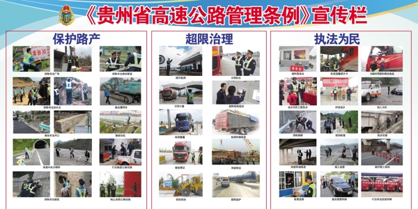 贵州省高速公路管理条例宣传栏图片