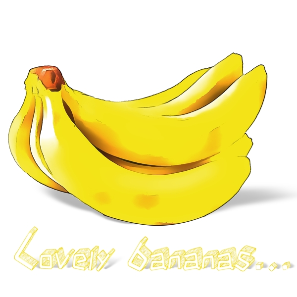 手绘创意香蕉原创商用元素