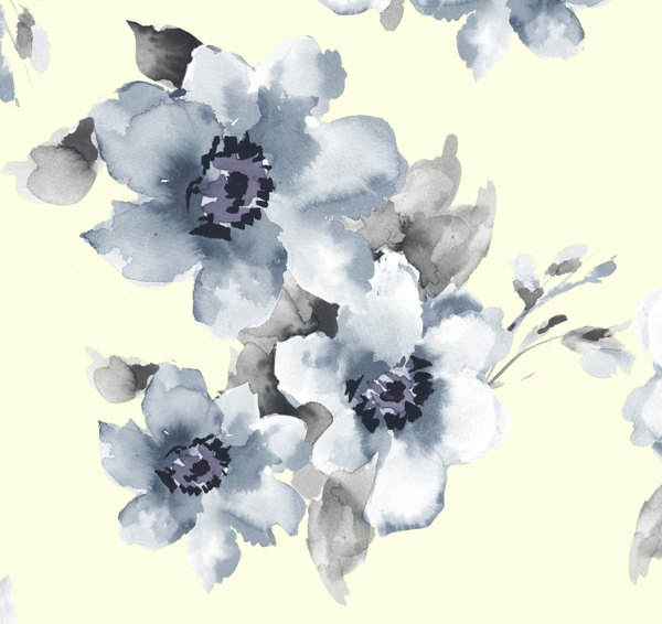 灰色花朵