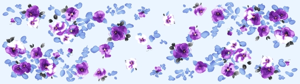 紫花psd分层素材