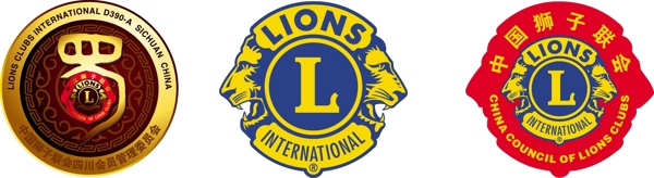 四川狮子会Logo标志矢量图