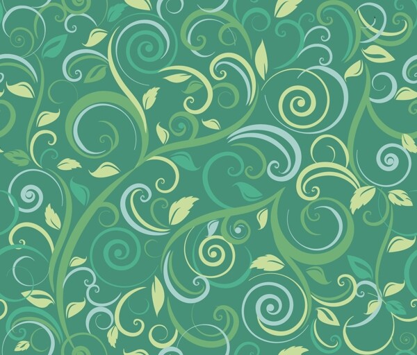 绿色花纹背景