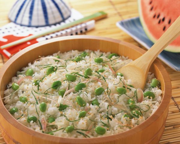 米饭青豆芽图片