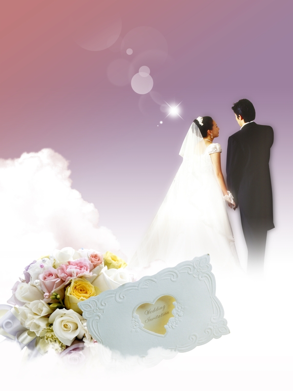 婚姻的天堂婚纱照片图片
