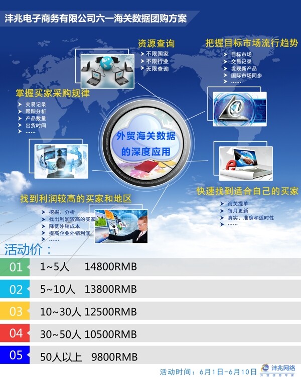 蓝天科技数据海报设计psd分层原文件