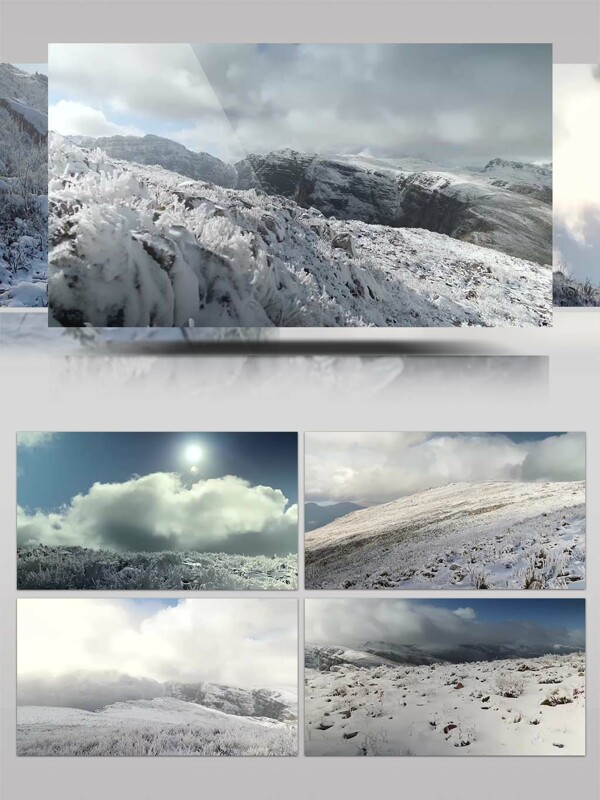 4K超清实拍雪景视频素材