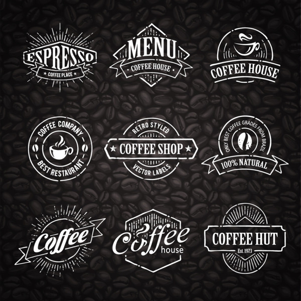 咖啡标志模板合集