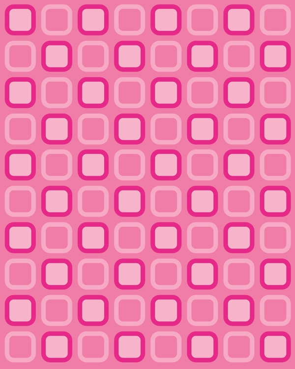 粉红色四方连续图形布印花