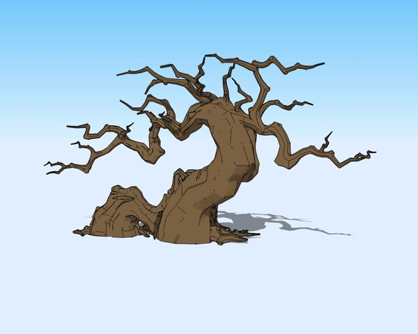 大树蔸3D模型图片