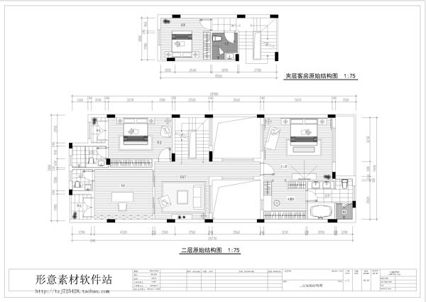 现代别墅施工图