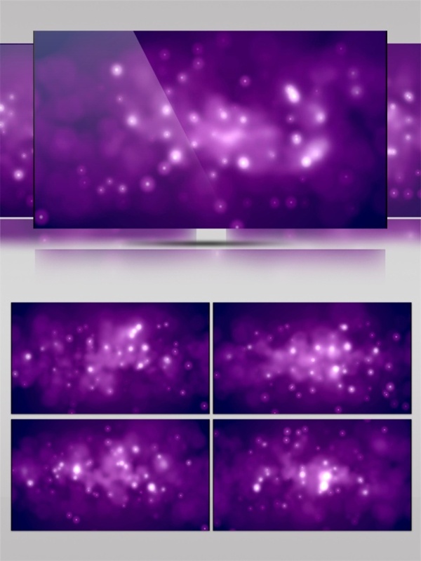 梦幻紫色光感粒子高清视频素材