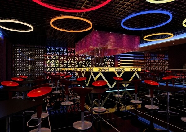 3D酒吧效果图图片