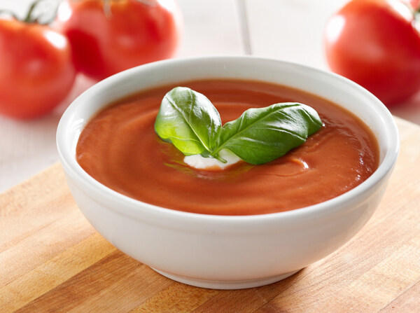 美味的番茄汤图片