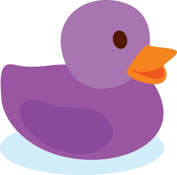紫色鸭子素材免扣PNG