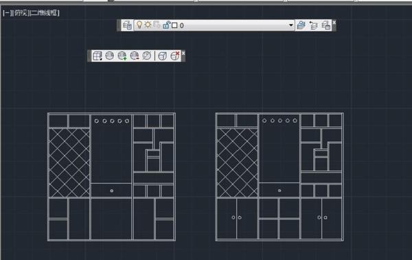 酒柜cad