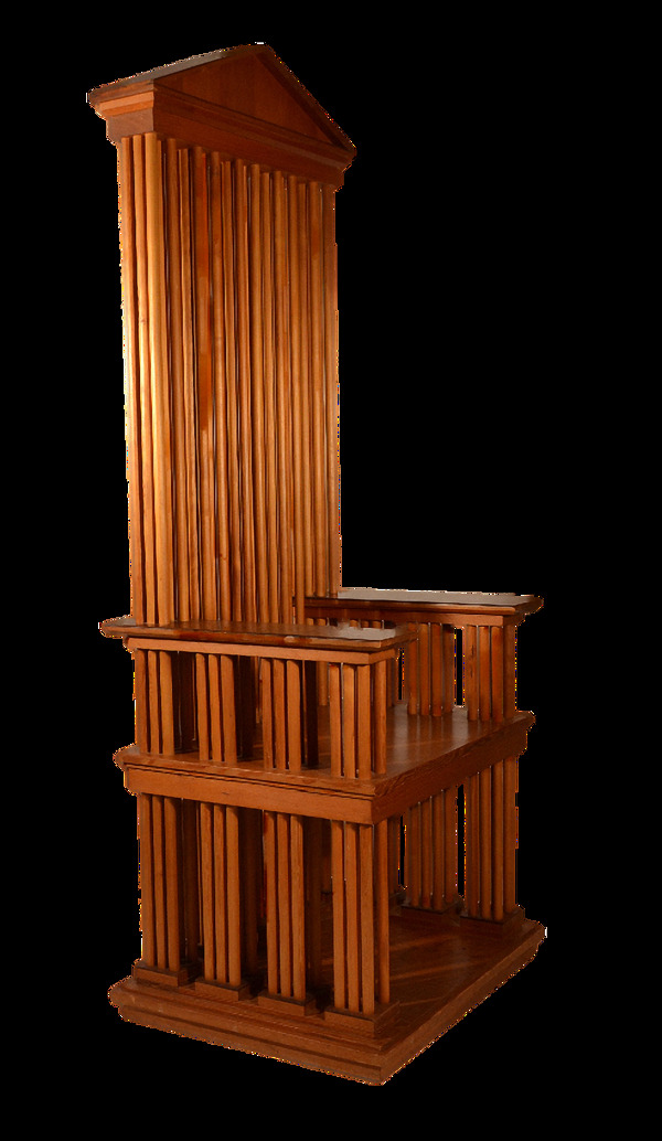 实木法庭椅子免抠png透明图层素材