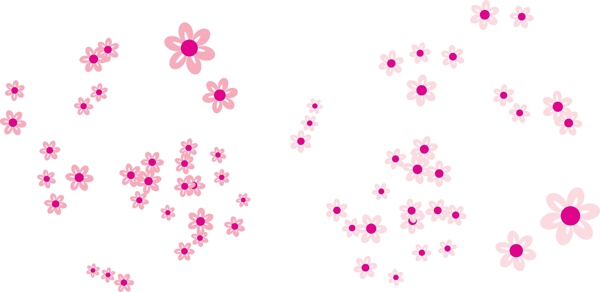 粉色卡通花朵