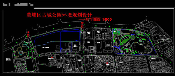 公园总平面CAD景观图纸