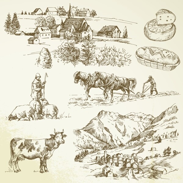 欧洲古典农业耕种