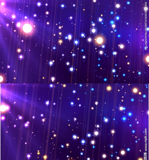 梦幻光斑粒子舞台背景视频素材