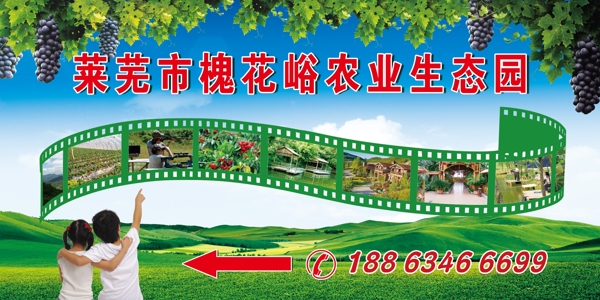 农业生态园户外广告展板